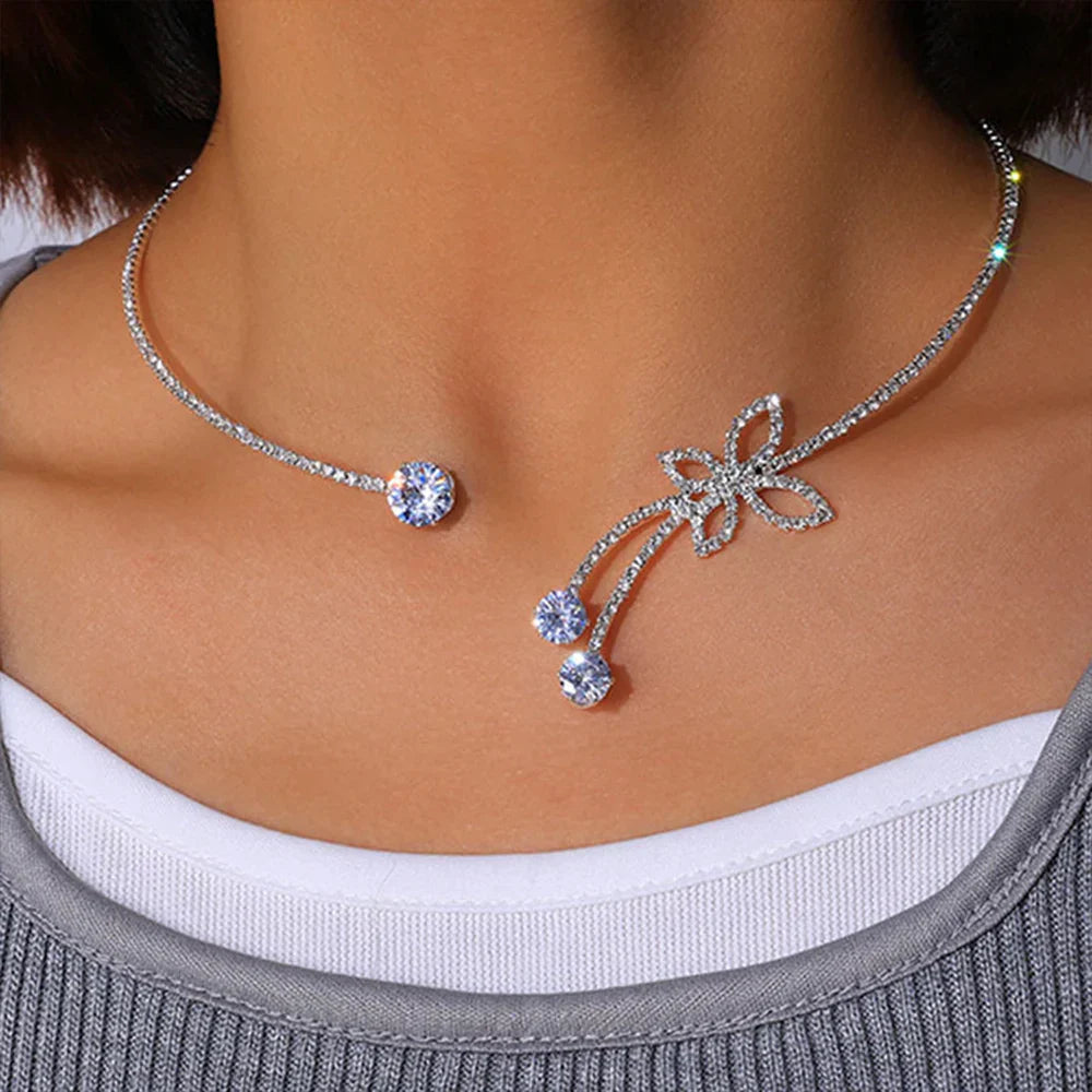 Naszyjnik Choker Crystal Bloom