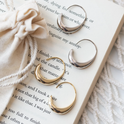 Nowak™ | Luksusowe złote kolczyki