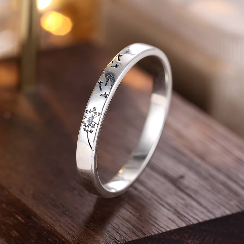 Nowak™ | Srebrny pierścionek dmuchawiec