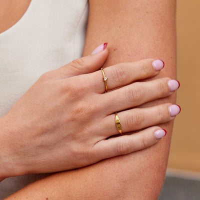 Nowak™ | Kryształowy pierścionek w kształcie serca